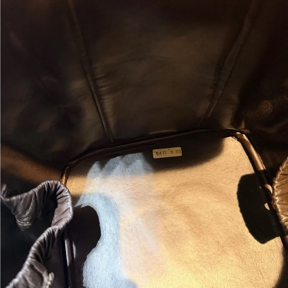 Authentic Vintage CHANEL Matelasse Dark Brown Lambskin Vanity Bag - Picture 10 of 16